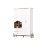 Quarto Infantil Completo Ternura 2 Peças (1 Guarda Roupa + 1 Cômoda) Qi90 Branco/jequitiba - Henn - 8