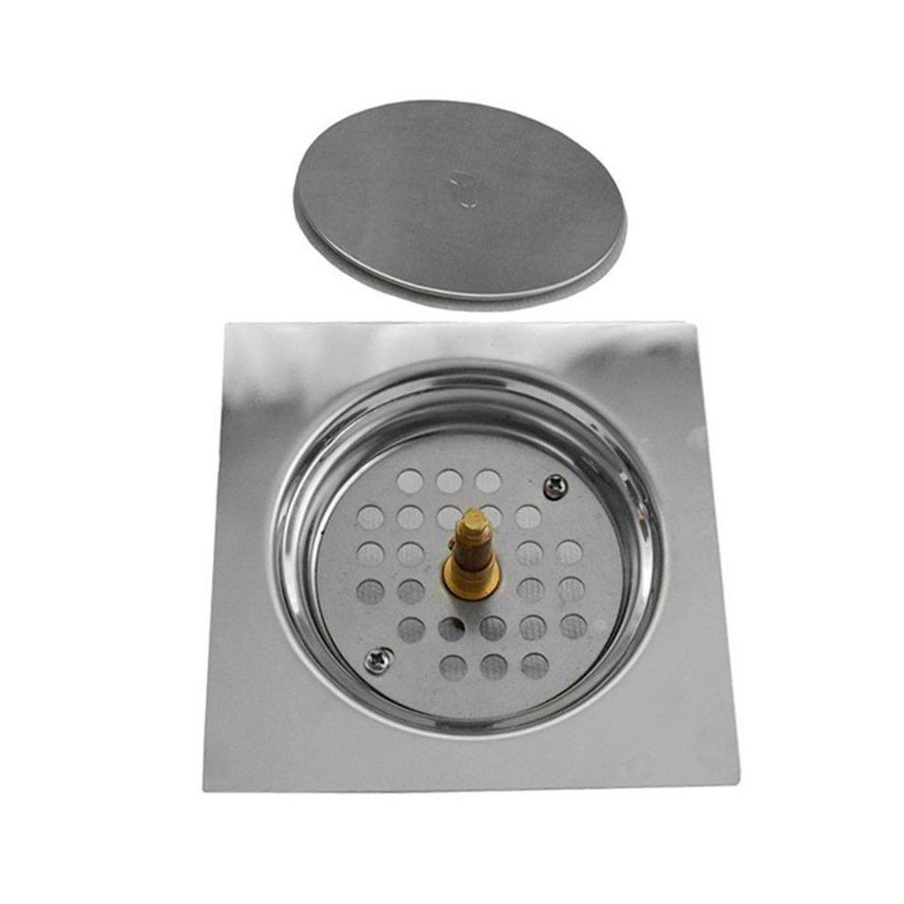 Ralo Click Inteligente Aço Inox Pop Up Clic 10x10 Banheiro Lavabo Casa - 4