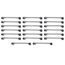 Ver imagem 1 de Barra de Apoio 40cm Inox Kit 20 Unidades Idoso Cadeirante Deficiente Banheiro Box Suporte Acessibili