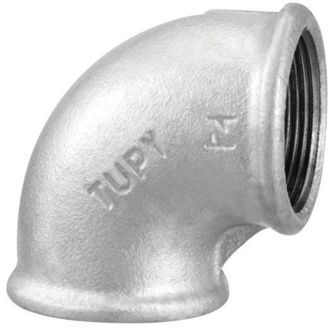 Cotovelo 90° Fêmea Bsp Galvanizada Tupy Tamanho 11-4"
