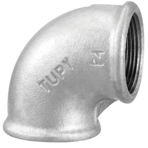 Cotovelo 90° Fêmea Bsp Galvanizada Tupy Tamanho 11-4"