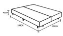Ver imagem 4 de Base Box Bipartido Sonho Perfeito Sintético Marrom 40x69x188