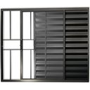 Ver imagem 1 de Janela de Alumínio Veneziana 3 Folhas Com Grade Anchieta Esquadrias 100 x 120cm