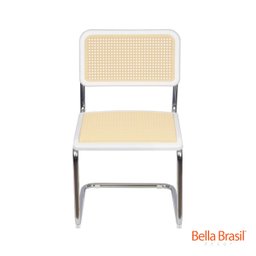 Cadeira Vera em Polipropileno - Bella Brasil Decor 126 - Bella Brasil Decor Branca/bege - 2