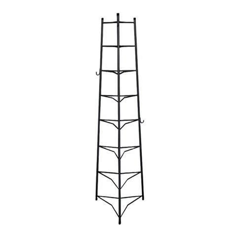 Tripé Porta Panelas Estrela Preto 8 Compartimentos 150cm Ouro Minas