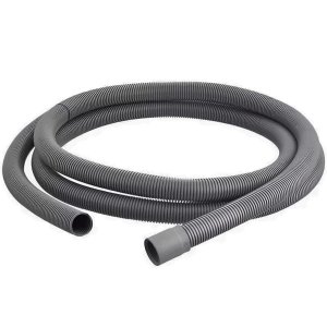 Mangueira Saída Água Máquina de Lavar Universal 3m Metros Cinza Bocal Reto | Kaztec