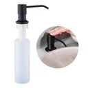 Ver imagem 1 de Dispenser Porta Detergente Aço Inox Saboneteira Cuba Bancada Cor Preto - Brinovar