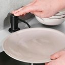 Ver imagem 2 de Dispenser Porta Detergente Aço Inox Saboneteira Cuba Bancada Cor Preto - Brinovar