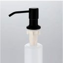Ver imagem 3 de Dispenser Porta Detergente Aço Inox Saboneteira Cuba Bancada Cor Preto - Brinovar