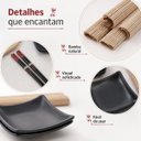 Ver imagem 4 de Conjunto Sushi Lyor 6 Peças com Pratos Esteiras e Hashis