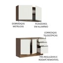 Ver imagem 6 de Armário de Cozinha Compacta 120cm Rustic/Branco Glamy Madesa 03