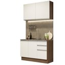 Ver imagem 3 de Armário de Cozinha Compacta 120cm Rustic/Branco Glamy Madesa 03