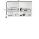 Ver imagem 3 de Armário Aéreo Modulado para Quarto 4 Portas 150cm 100% MDF Clean Altezza