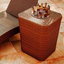Ver imagem 4 de Mesa Grécia em Alumínio com Balde P- Bebidas Trama Original Tabaco