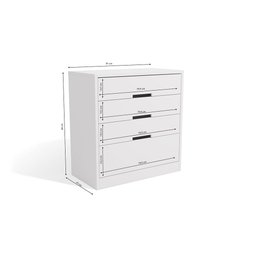 Cômoda Kappesberg 4 Gavetas Branco S824 - 3