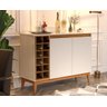 Aparador Buffet 2 Portas com Adega 100%mdf Mônaco: Off White Nature - 2