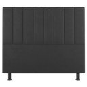 Ver imagem 3 de Cabeceira Cama Box Casal Queen Size Cora 160cm Suede Cinza Escuro - Desk Design