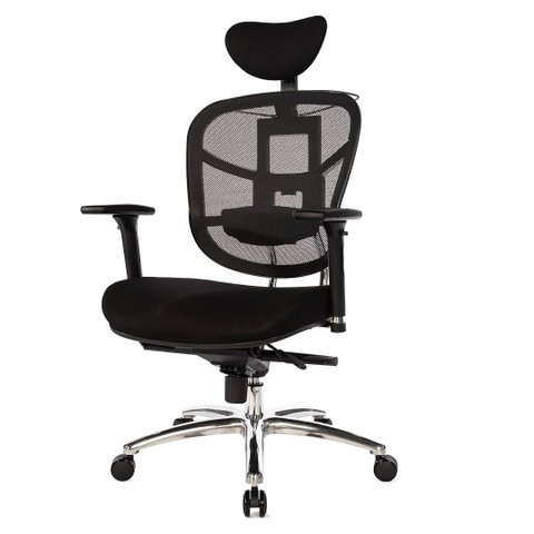 Cadeira Escritório Nr-17 Giratória Presidente Blm5008p Blume Tela Mesh Preto Base Rodizio Pu