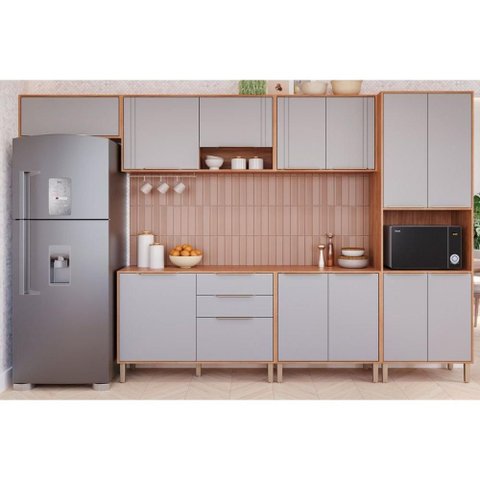 Cozinha Completa 6 Peças Áurea CZ628 Cinamomo/Platina MGM