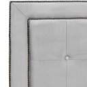 Ver imagem 4 de Cabeceira Estofada para Cama Box Queen 160cm Ravena Veludo - Sofa Store:veludo Cinza Claro
