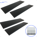 Ver imagem 1 de Kit 4 Prateleira Preta 90X20 + Suporte Flutuante Mdf Organizadora Decoração Cozinha Banheiro Sala