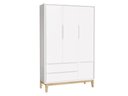 Ver imagem 1 de Guarda Roupa Bebê Branco Fosco Mdf 3 Portas Classic Madeira