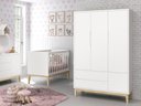 Ver imagem 3 de Guarda Roupa Bebê Branco Fosco Mdf 3 Portas Classic Madeira