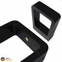 Ver imagem 2 de Luminaria Balizador de Jardim De Piso 10w Preto 3000k IP65