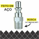 Ver imagem 5 de Mangueira Espiral 5 mts x 8mm em Poliuretano Terminais Macho 1/4 Pneumática Ar Comprimido - Com Kit 