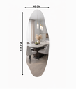 Ver imagem 6 de Espelho Orgânico 115 X 40 Cm Decoração Lapidado Extra Grande