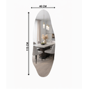 Ver imagem 5 de Espelho Orgânico 115 X 40 Cm Decoração Lapidado Extra Grande