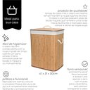 Ver imagem 5 de Cesto de Bambu com Tampa Mimo Style - Claro