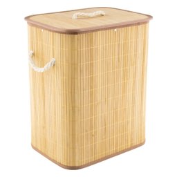 Cesto de Bambu com Tampa Mimo Style - Claro - 1