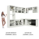 Ver imagem 6 de Armário de Cozinha Completa de Canto 479cm Branco Preto Glamy Madesa 01