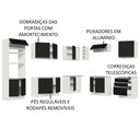 Ver imagem 5 de Armário de Cozinha Completa de Canto 479cm Branco Preto Glamy Madesa 01