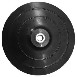 Disco de Borracha 7" Preto com Rosca - 9VL - EDA - 1
