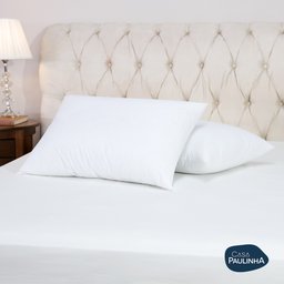 Travesseiro Toque de Pluma Pena Percal 180 Fios 50x70cm Lavável, Antiácaro, Antialérgico - 5 Travesseiro Toque de Pluma Pena Percal 180 Fios 50x70cm Lavável, Antiácaro, Antialérgico - 5