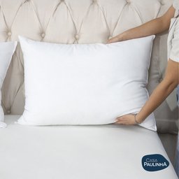 Travesseiro Toque de Pluma Pena Percal 180 Fios 50x70cm Lavável, Antiácaro, Antialérgico - 2 Travesseiro Toque de Pluma Pena Percal 180 Fios 50x70cm Lavável, Antiácaro, Antialérgico - 2