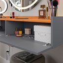 Ver imagem 7 de Penteadeira Camarim Decor Suspensa Mesa Bancada Cantinho Maquiagem Porta Nicho Decoração Quarto