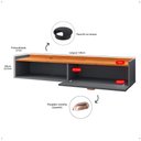 Ver mais imagens de Penteadeira Camarim Decor Suspensa Mesa Bancada Cantinho Maquiagem Porta Nicho Decoração Quarto