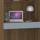 Ver imagem 5 de Escrivaninha Bancada Estudo Modulada 90cm Delphi Avelã/grey L01 - Mpozenato