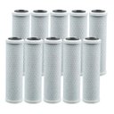 Ver imagem 1 de Kit 10 Refil Filtro 9.3/4 Carbon Block Carvão Ativado