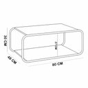 Ver imagem 6 de Mesa de Centro para Sala de Estar 80cm Orgânica Industrial Alek A03 Hanover Dourado - Lyam Decor