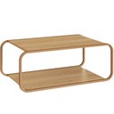 Ver imagem 2 de Mesa de Centro para Sala de Estar 80cm Orgânica Industrial Alek A03 Hanover Dourado - Lyam Decor