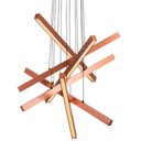 Ver imagem 1 de Lustre Pendente Newline Fit Led 715 Bivolt Cobre 4000k Luz Neutra