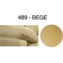 Ver imagem 2 de Puff Decorativo Laura 65cm Couro Bege - Sallar Home