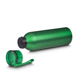 Garrafa em Alumínio 600ml com Tampa em Pástico e Alça Emborrachada- Brava - 1