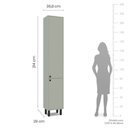 Ver imagem 3 de Conjunto Armários para Banheiro Rubi Verde Oliva Politorno