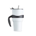 Ver imagem 1 de Caneca Térmica Inox 800ml com 2 Tampas e Canudo