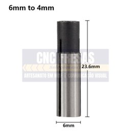 Adaptador Tupia Cnc Retífica Spindle, 6mm P/ 4mm - 2